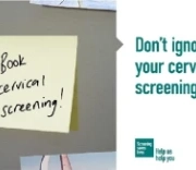 NHS poster image to book cervical screening